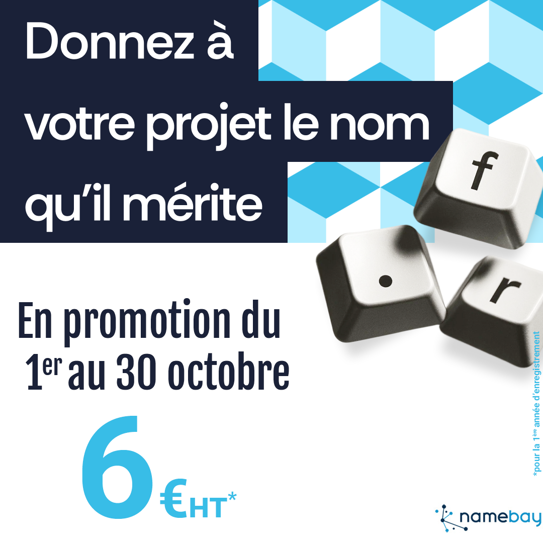 Lire la suite à propos de l’article Le « Mois du .FR » est de retour chez Namebay